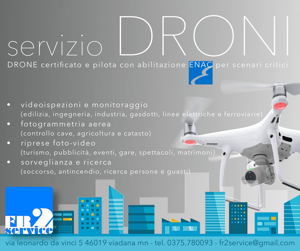 FR2 Service Servizio DRONI